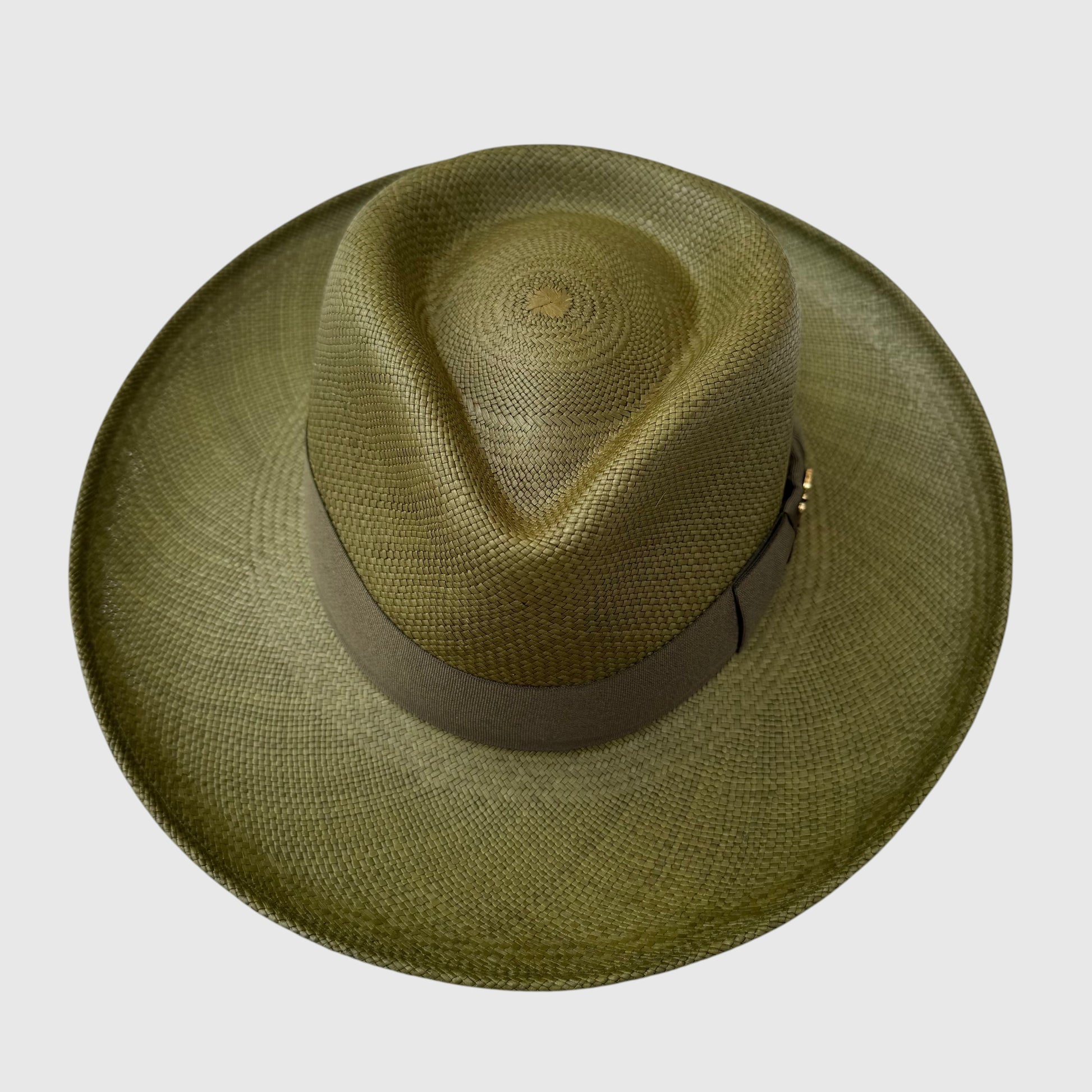 Olive green classic fedora