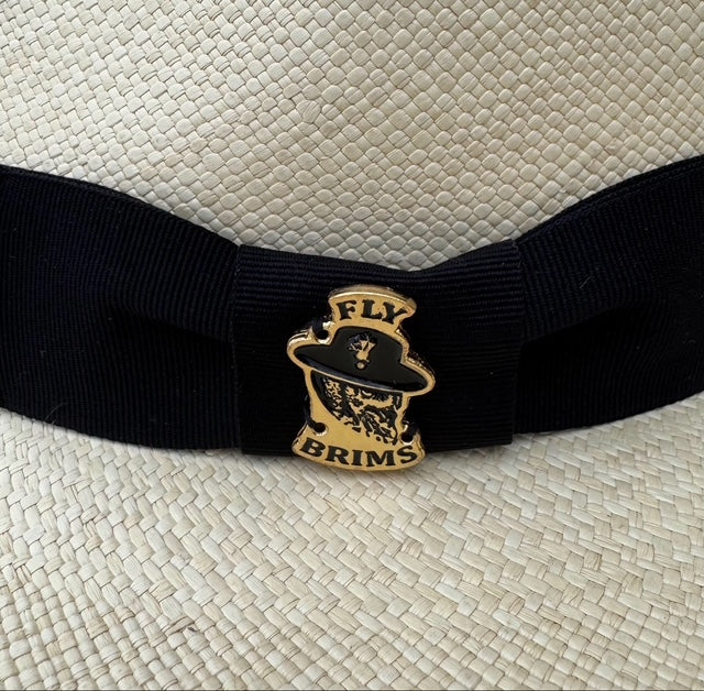 Classic White Fedora with Black Ribbon