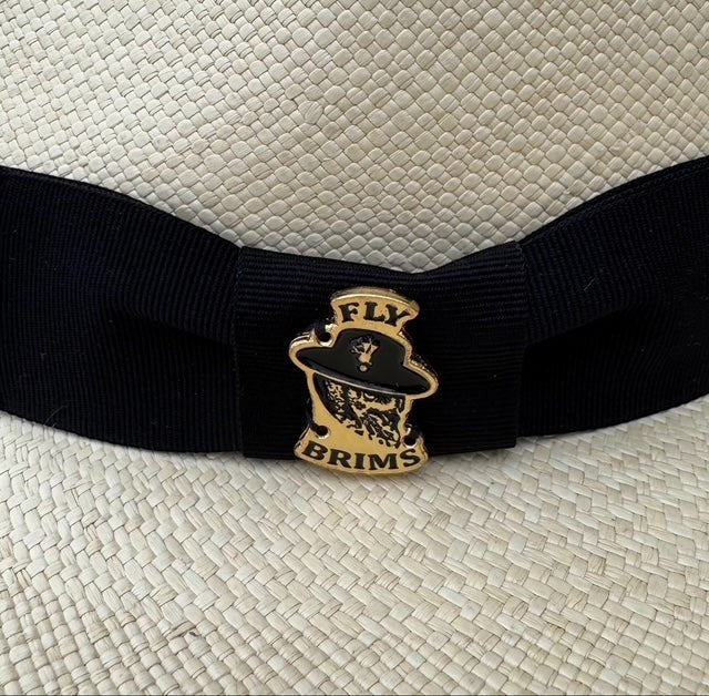 White fedora hat for men with black ribbon. Classic dress fedora perfect for weddings, summer events, and formal occasions. Premium Fly Brims style.