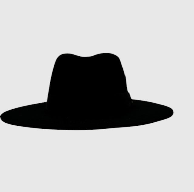 Black fedora hat for men. Classic black dress fedora perfect for weddings, formal events, and timeless style. Premium Fly Brims quality. Shop now.